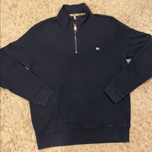 Burberry cotton half zip pullover